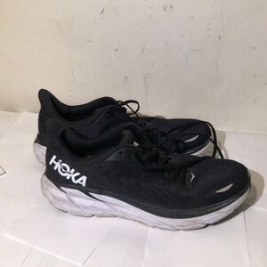 Hoka Black and White Athletic Shoes